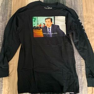 The Office Black Long Sleeve Graphic Tee - L